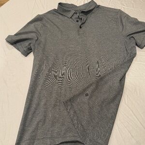 Lululemon Evolution Short-Sleeve Polo | L | Heathered Grey